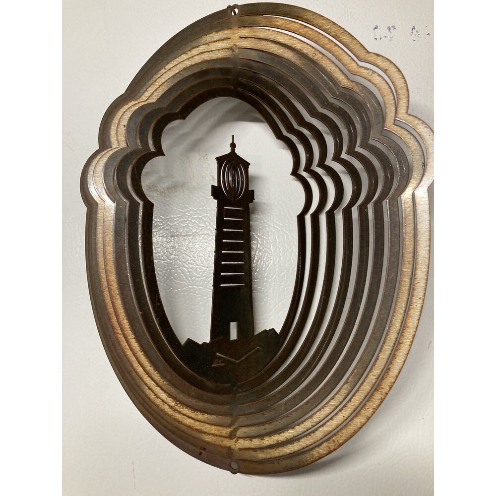 Nautical Lighthouse Wind Spinner Beach Decor